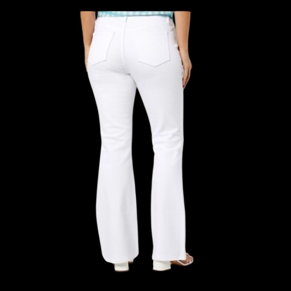 Candace Cameron Bure Distressed White Jeans NWT • 18WP • Stretch • Cool Vibes - Picture 3 of 7